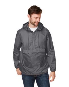 Team 365 TT77 - Adult Zone Protect Packable Anorak Sport Graphite