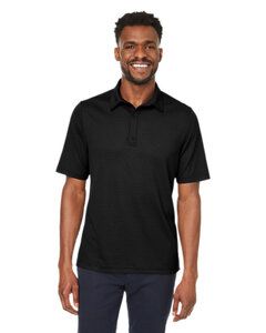 North End NE102 - Men's Replay Recycled Polo Noir
