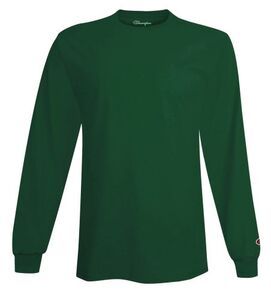 Champion CC8C - T-Shirt à manches longues sans étiquette Vert foncé