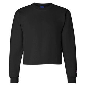 CHAMPION S690C - Girl's Powerblend Cropped Crew Noir