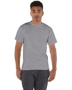 Champion T425 - T-shirt à manches courtes sans étiquette Stone Gray