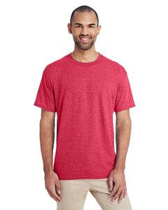 Gildan 8000 - DryBlend™ 50/50 T-Shirt Heather Sport Scarlet Red