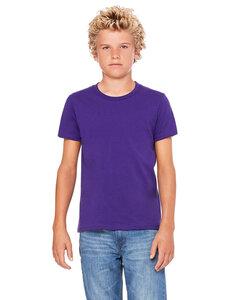 Bella+Canvas 3001Y - T-shirt à manches courtes en jersey pour les jeunes Team Purple