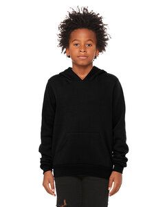 Bella+Canvas 3719Y - Youth Sponge Fleece Pullover Hooded Sweatshirt Noir