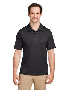 Team 365 TT51H - Men's Zone Sonic Heather Performance Polo Noir Cendré