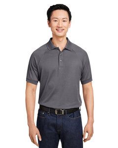 Harriton M208 - Men's Charge Snag and Soil Protect Polo Dark Charcoal