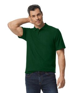 Gildan G648 - Men's Softstyle Double Pique Polo Vert Forêt