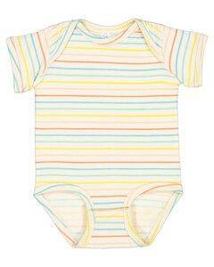 Rabbit Skins 4424 - Pantalon d'épaule pour bébé en jersey fin Sunkissed Stripe