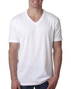 Next Level Apparel 6240 - Men's CVC V-Neck T-Shirt Blanc