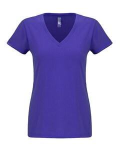 Next Level Apparel N6480 - Ladies Sueded V-Neck T-Shirt Purple Rush