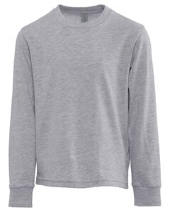 Next Level Apparel 3311NL - Youth Cotton Long Sleeve T-Shirt Gris Chiné