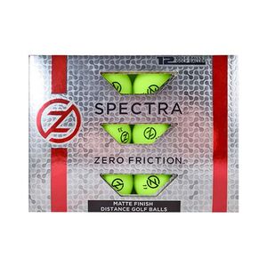 ZERO FRICTION GBDZNS - Paquet de douze balles de golf Spectra Lime