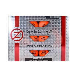 ZERO FRICTION GBDZNS - Paquet de douze balles de golf Spectra Orange