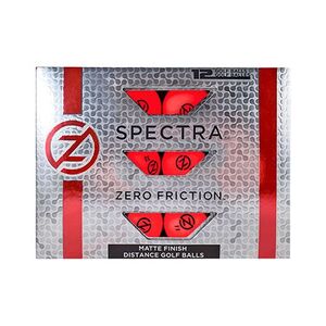 ZERO FRICTION GBDZNS - Paquet de douze balles de golf Spectra Rouge