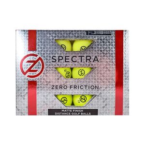 ZERO FRICTION GBDZNS - Paquet de douze balles de golf Spectra Jaune
