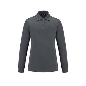 CX2 S05738 - Birdie Polo Mesh Piqué À Manches Longues pour femme Gris