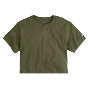 CHAMPION T425C - Women's Cropped Cotton Tee FRESH OLIVE