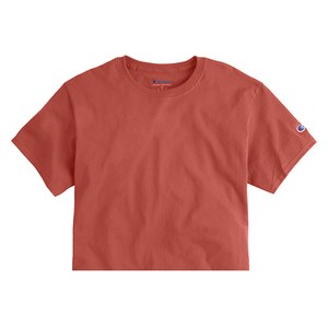 CHAMPION T425C - Women's Cropped Cotton Tee RED RIVER CLAY