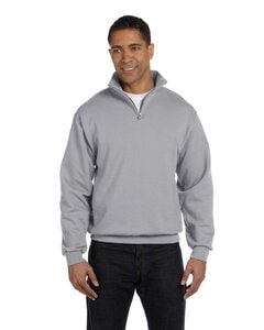 Jerzees 995M - Adult 8 oz. NuBlend® Quarter-Zip Cadet Collar Sweatshirt Oxford