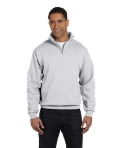 Jerzees 995M - Adult 8 oz. NuBlend® Quarter-Zip Cadet Collar Sweatshirt Ash