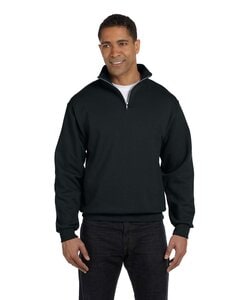 Jerzees 995M - Adult 8 oz. NuBlend® Quarter-Zip Cadet Collar Sweatshirt Noir
