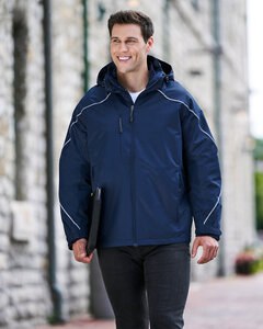 North End 88196 - Veste 3-en-1 pour hommes Angle avec doublure en polaire collée